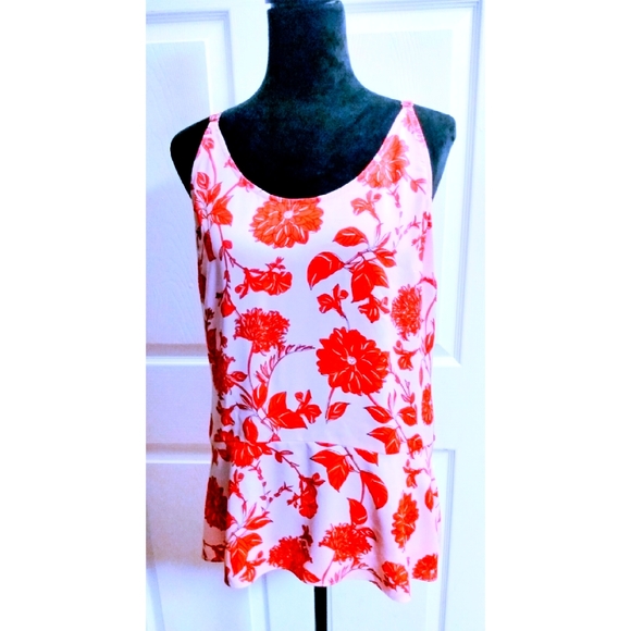 CAbi Tops - CABi 5533 Adore floral spaghetti strap cami